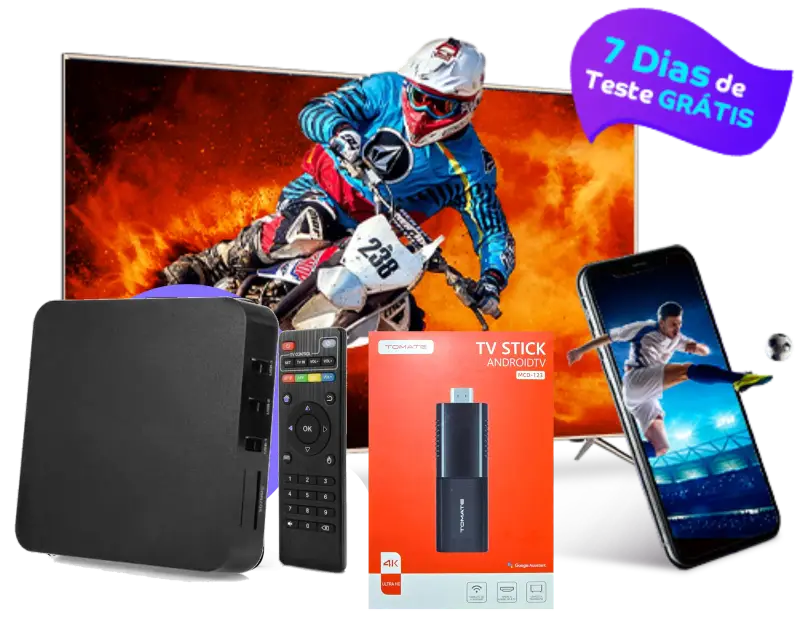 Dispositivos compat?veis - Smart TV, celular, tablet e PC